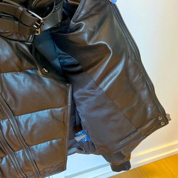 NWOT!!! POLO by RALPH LAUREN - WOMENS LEATHER JACKET Color BLACK Sz Small - Picture 4 of 6